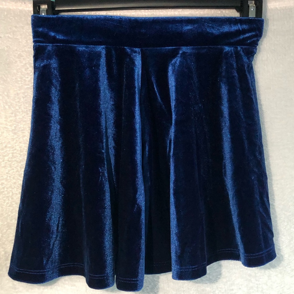 girls navy blue shimmer skirt 5/6